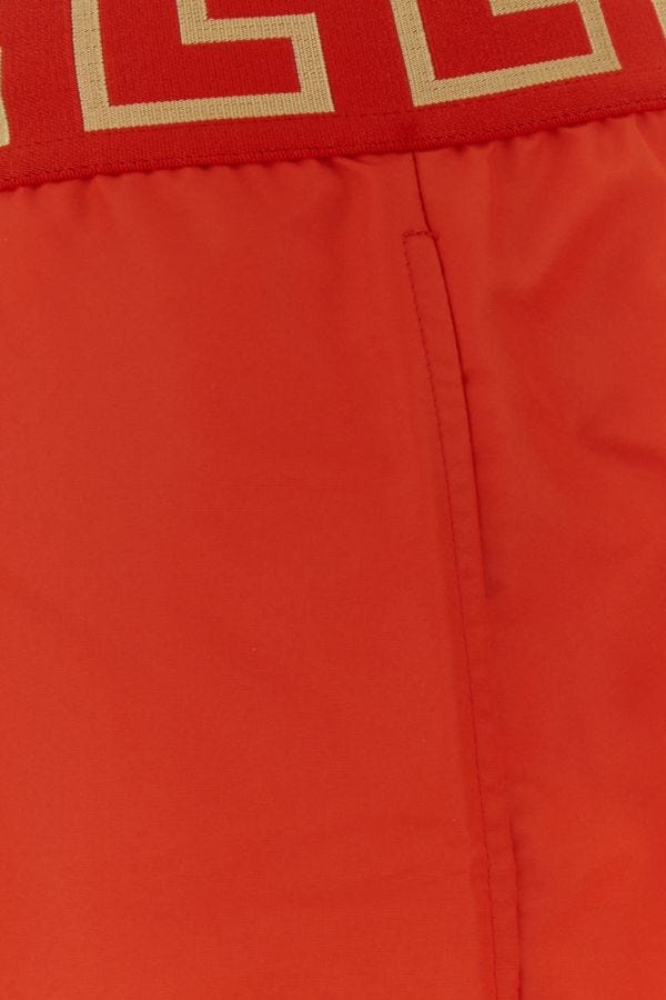 VERSACE | Red polyester swimming shorts