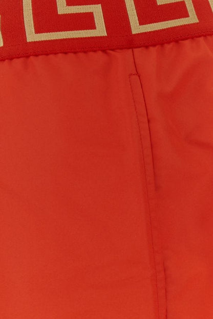 VERSACE | Red polyester swimming shorts