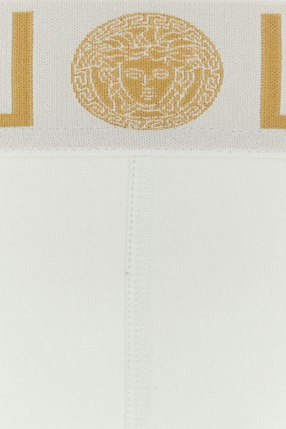 VERSACE | White stretch cotton brief