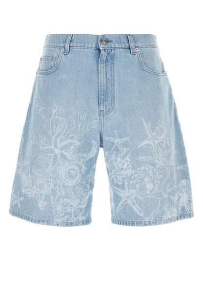VERSACE | Denim bermuda shorts