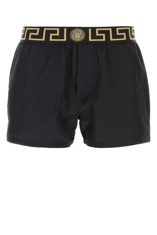 VERSACE | Black polyester swimming shorts