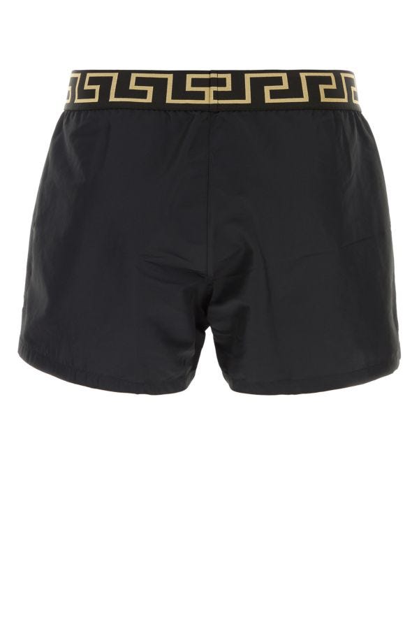 VERSACE | Black polyester swimming shorts