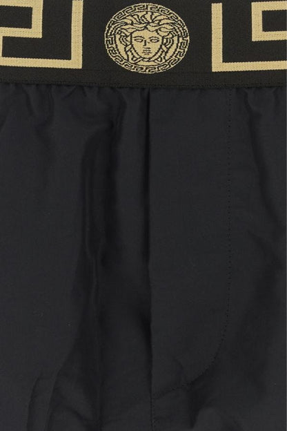 VERSACE | Black polyester swimming shorts