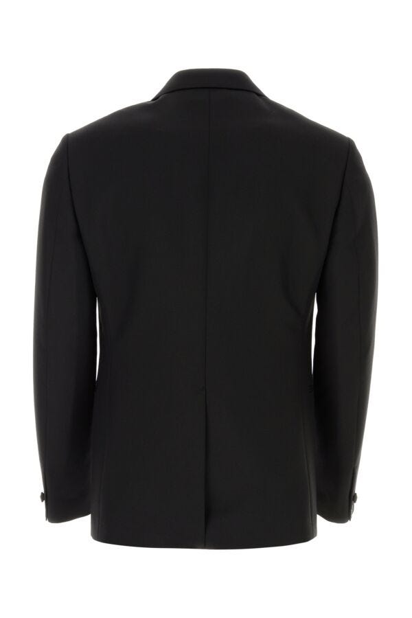 VERSACE | Black wool blend blazer