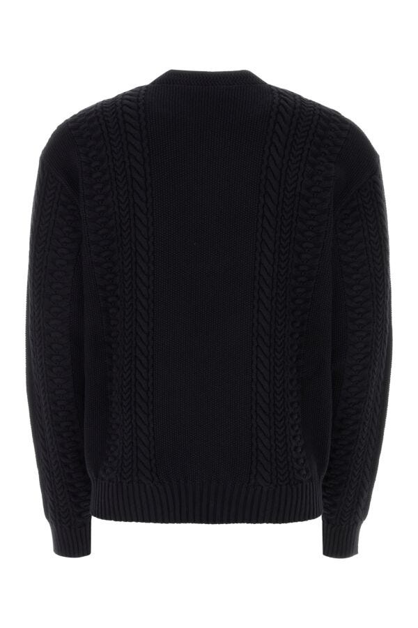 VERSACE | Black cotton blend sweater