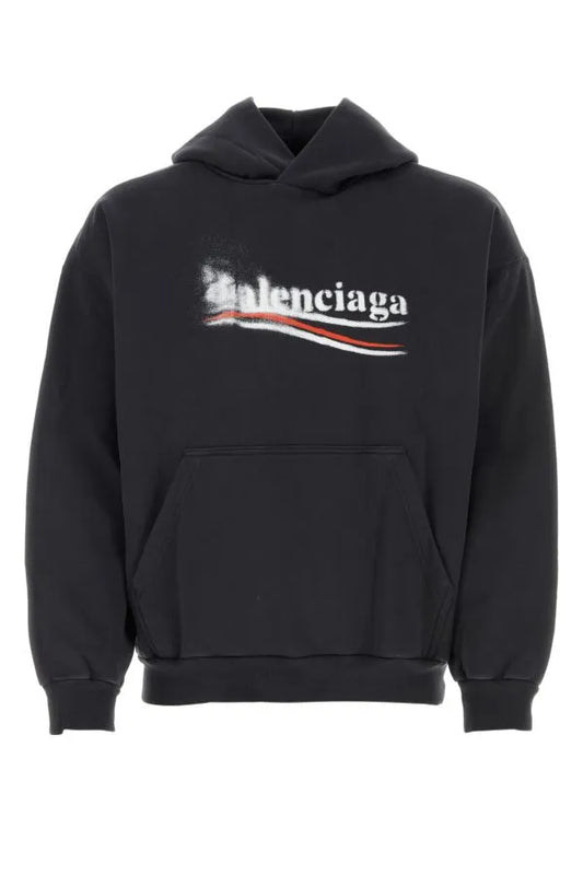 Balenciaga | ブラックコットンスウェットシャツ