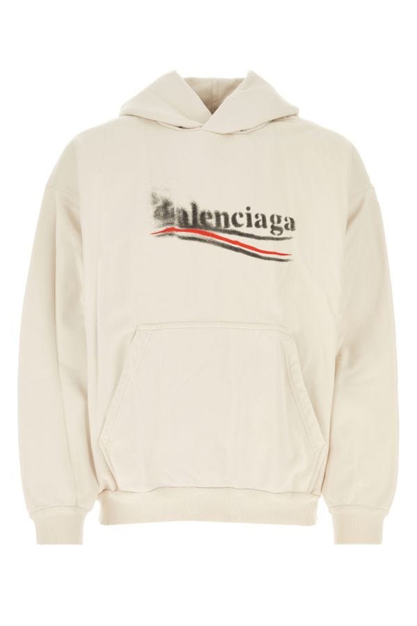 BALENCIAGA | Ivory cotton sweatshirt
