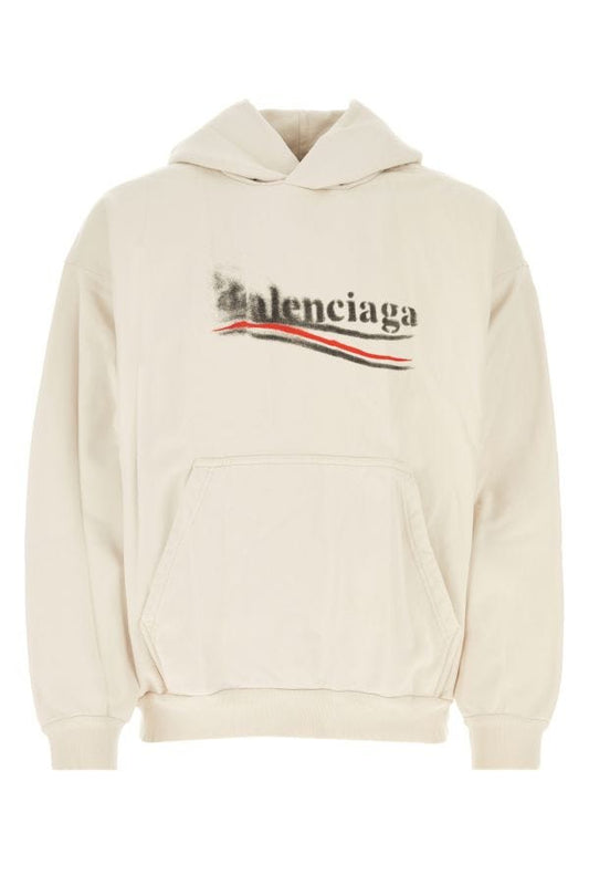 BALENCIAGA | Ivory cotton sweatshirt