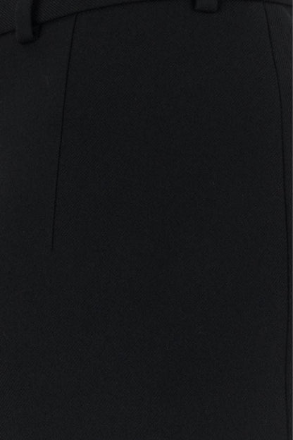 BALENCIAGA | Black gabardine skirt