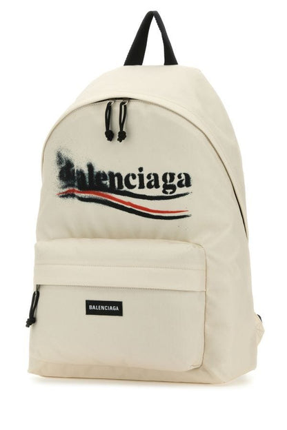 BALENCIAGA | Ivory canvas Explorer backpack