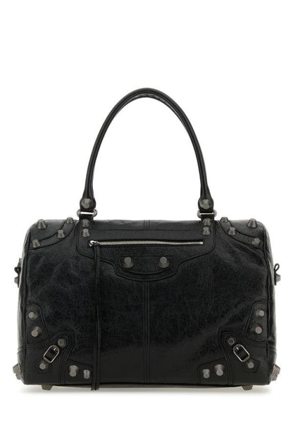 BALENCIAGA | Black nappa leather Le Cagole shopping bag