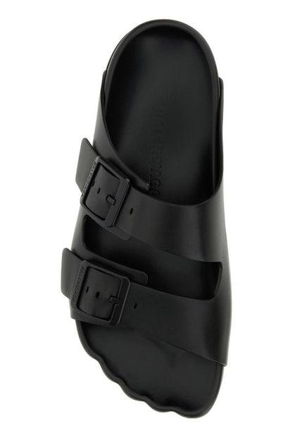 BALENCIAGA | Black leather Sunday slippers