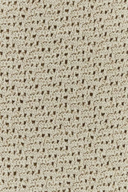 BOTTEGA VENETA | Sand crochet skirt