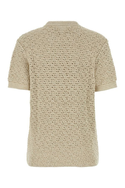 BOTTEGA VENETA | Sand crochet t-shirt