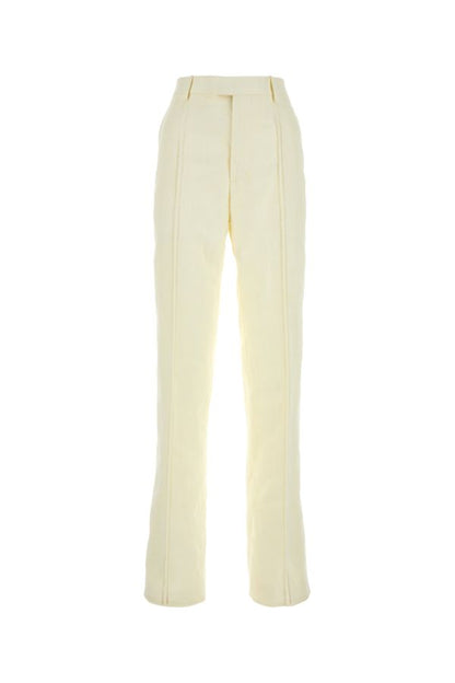 BOTTEGA VENETA | Cream linen pant