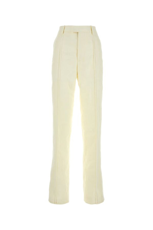 BOTTEGA VENETA | Cream linen pant