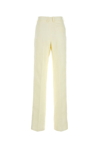 BOTTEGA VENETA | Cream linen pant