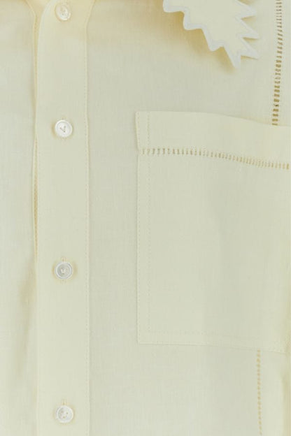 BOTTEGA VENETA | Cream linen shirt