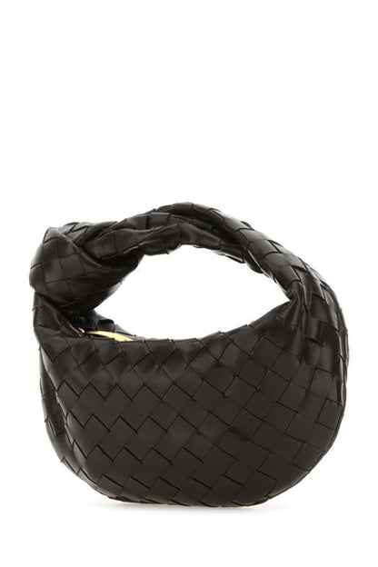 BOTTEGA VENETA | Dark brown nappa leather mini Jodie handbag