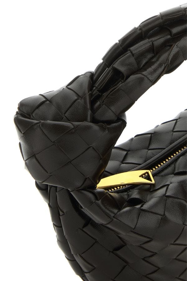 BOTTEGA VENETA | Dark brown nappa leather mini Jodie handbag