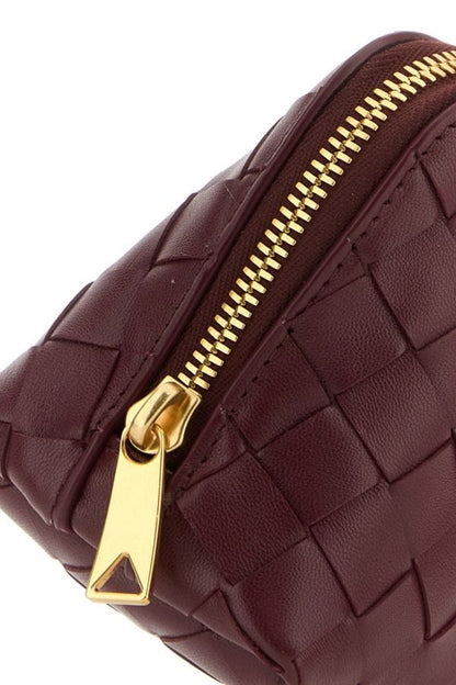 BOTTEGA VENETA | Burgundy leather beauty case