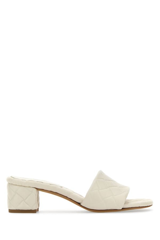 BOTTEGA VENETA | White nappa leather Amy mules
