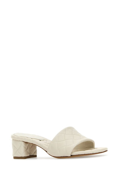 BOTTEGA VENETA | White nappa leather Amy mules