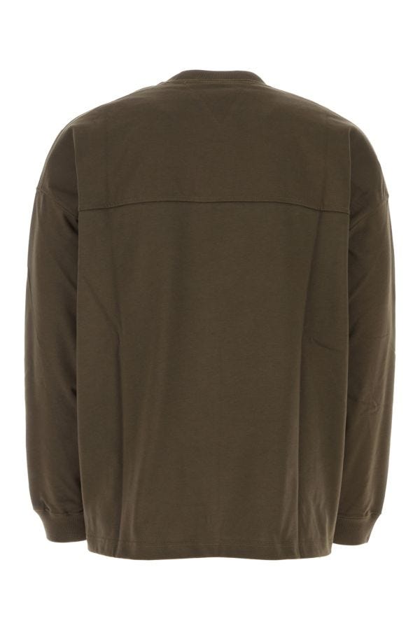 BOTTEGA VENETA | Olive green cotton oversize t-shirt