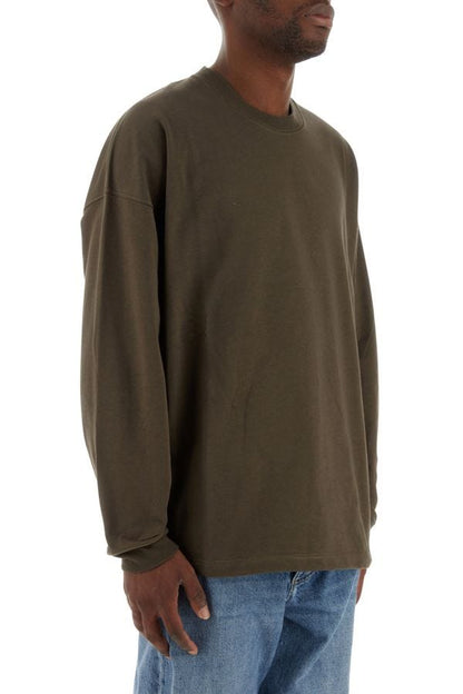 BOTTEGA VENETA | Olive green cotton oversize t-shirt