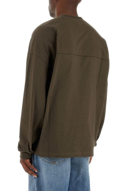 BOTTEGA VENETA | Olive green cotton oversize t-shirt