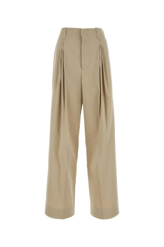 BOTTEGA VENETA | Cappuccino cotton blend pant