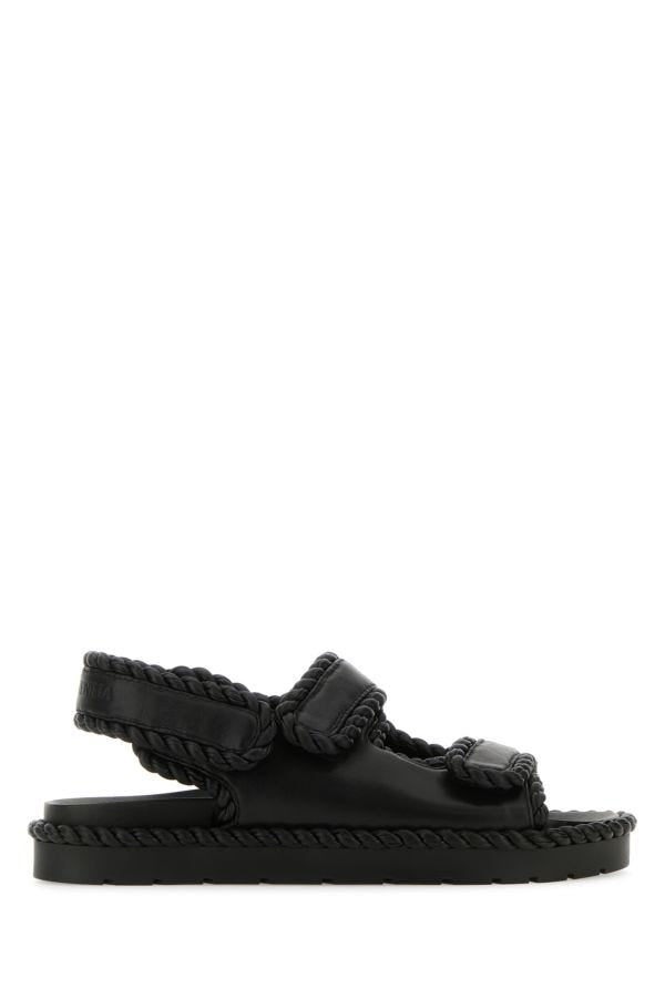 BOTTEGA VENETA | Black nappa leather Jack sandals