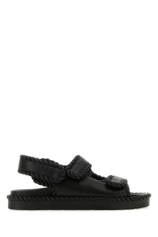 BOTTEGA VENETA | Black nappa leather Jack sandals