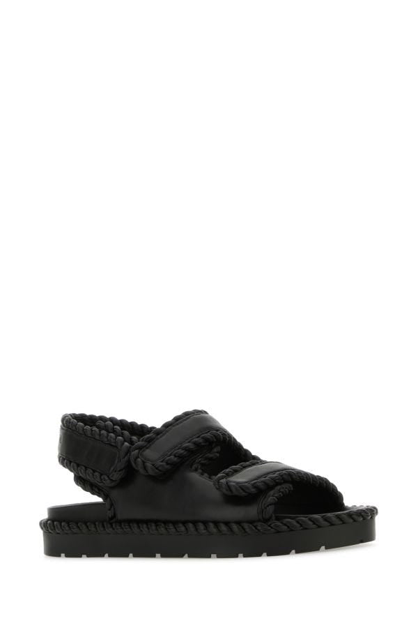 BOTTEGA VENETA | Black nappa leather Jack sandals