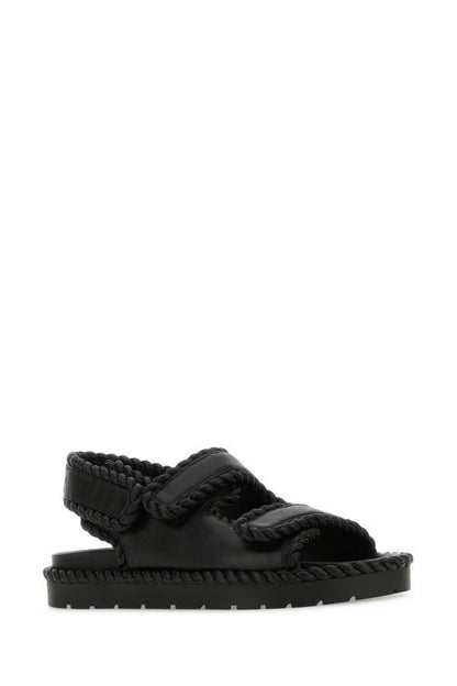 BOTTEGA VENETA | Black nappa leather Jack sandals