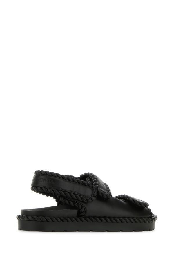BOTTEGA VENETA | Black nappa leather Jack sandals