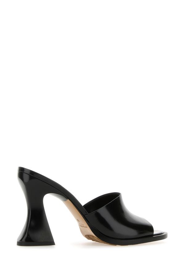 BOTTEGA VENETA | Black leather Cha-Cha mules