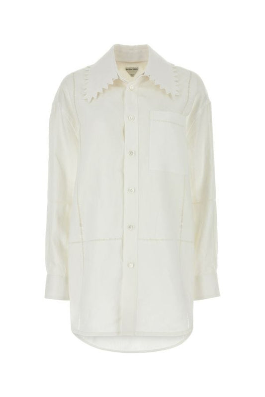 BOTTEGA VENETA | White linen shirt