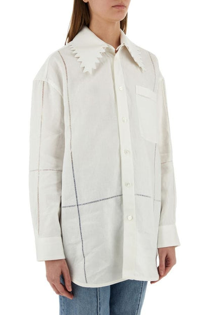 BOTTEGA VENETA | White linen shirt