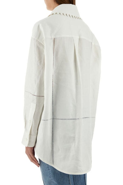 BOTTEGA VENETA | White linen shirt