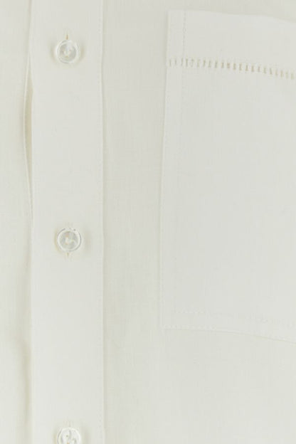 BOTTEGA VENETA | White linen shirt