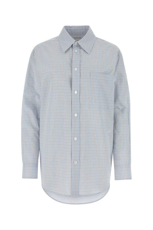 BOTTEGA VENETA | Embroidered cotton blend shirt