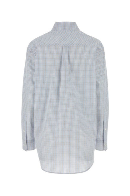 BOTTEGA VENETA | Embroidered cotton blend shirt