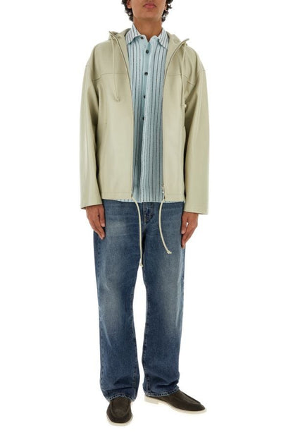 BOTTEGA VENETA | Sand leather jacket