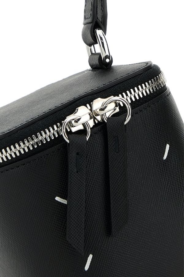 MAISON MARGIELA | Black leather Mini Box handbag