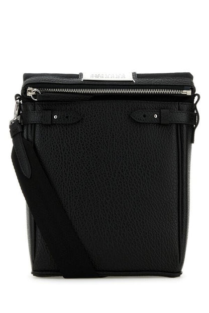 MAISON MARGIELA | Black leather 5AC Camera Bag Vertical crossbody bag