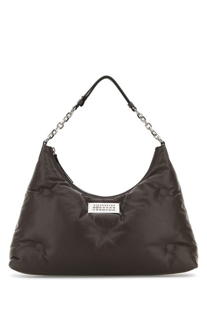 MAISON MARGIELA | Brown nappa leather medium Glam Slam Hobo shoulder bag