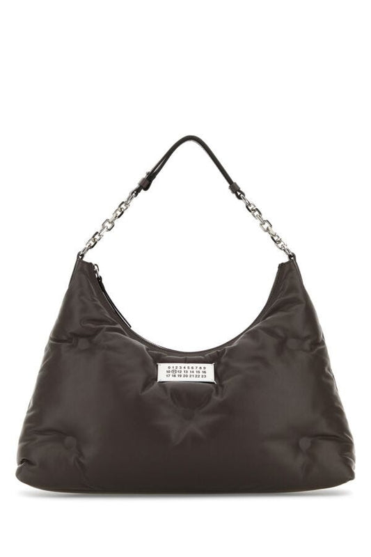MAISON MARGIELA | Brown nappa leather medium Glam Slam Hobo shoulder bag