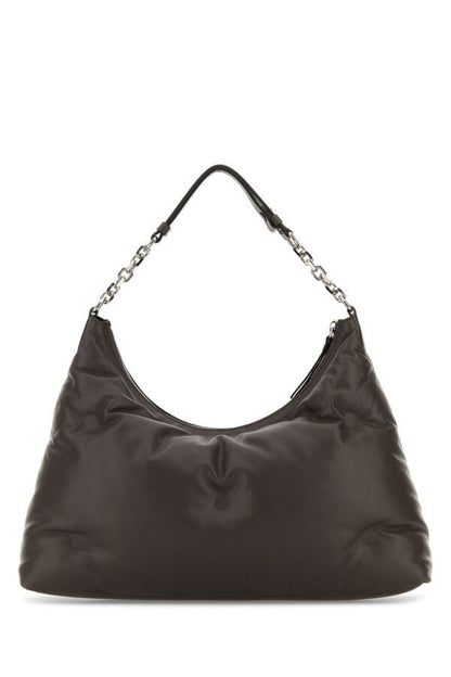 MAISON MARGIELA | Brown nappa leather medium Glam Slam Hobo shoulder bag