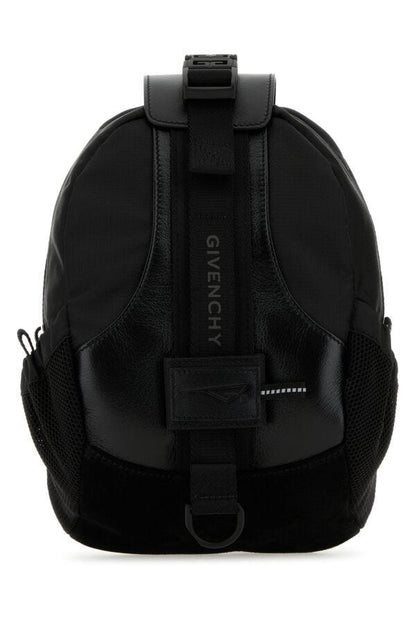 GIVENCHY | Black nylon and leather G-Trail crossbody bag